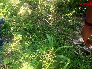 Outdoor forest sex with my neighbor and a first-time experience