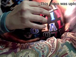 stepsister cheats and bangs stepbrother's friend, her tight wet pussy dripping with cum down her ass