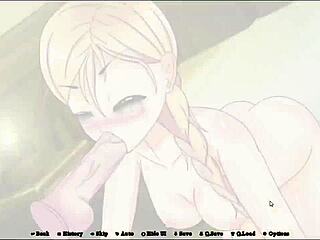 In the game, retired hero enslaves asian girls for hardcore anal and blowjob scenes