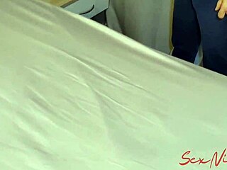 Blindfolded wife cheats with monster cock while husband watches