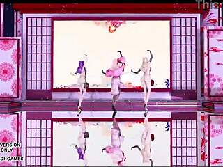 火辣！MMD Tougen Renka与Ahri无码色情舞蹈！