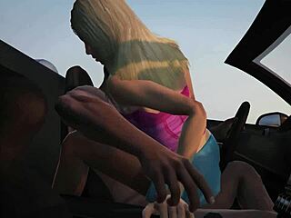 Franklin gets a car sex service in Grand Theft Auto V