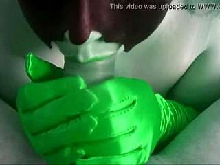 Helgafoxxy's artistic blowjob performance with a color theme