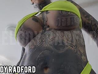 Slutty twerking and teasing with big tits shaved pussy from beautiful milf melody radford