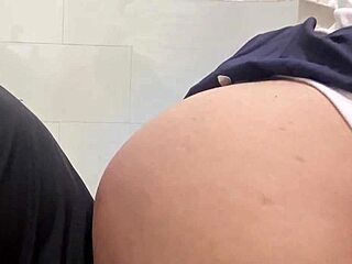 Kinky teacher gets pounced on in the bathroom