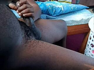 See through lingerie and huge cum shot in African couples