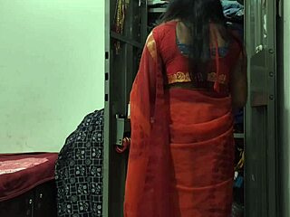 The maid was cleaning the cupboard when her honor came and left