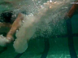 Ivetta, Katka, and Barbara dive into hot underwater lesbian fun! 🔥