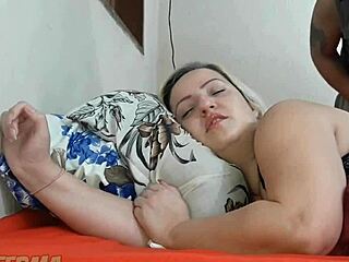 My sister-in-law had hot dreams while her brother was away. I couldn't resist that blonde milf ass!