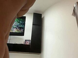 My stepmother’s curvaceous buttocks were captured while I was in the process of changing clothes