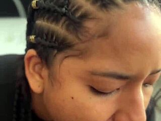 Beautiful woman gives great POV blowjob to big BBC in homemade video