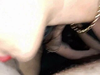 My sister-in-law slips into her new thong, shows it off, then sucks me deep, swallowing all.