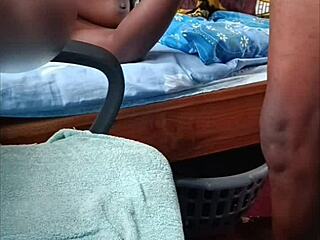 See through lingerie and huge cum shot in African couples