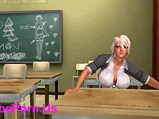 Futanari 3D fantasy with a hot redhead dickgirl and her girlfriend