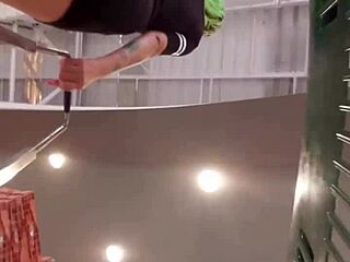 Big Ass Latina In Supermarket!