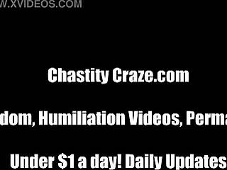 Femdom mistress owns your bound cock and balls intensely