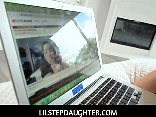 Hot Teen Stepdaughter Lilstepdaughter Strips Nude in Sexy High Definition Scene