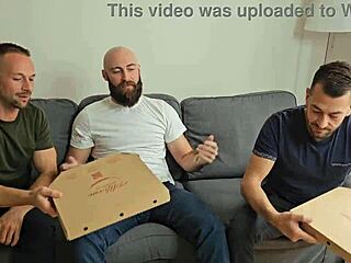 Dripping wet double penetration, gagging, and pissing
