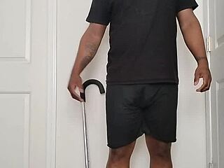 Good morning, spreading buttocks open