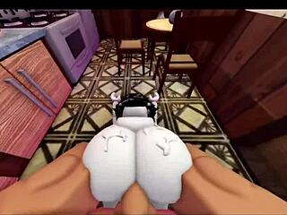 Wife cooks dinner, so I give her my big cock 😏