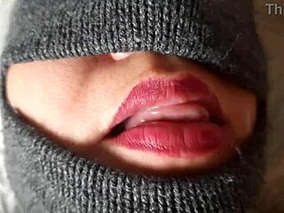 Blowjob Closeup with Cosplay Tease, So Hottt!