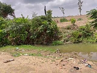 Chubby Friend's Big Tits Shine in Outdoor Forest Adventure