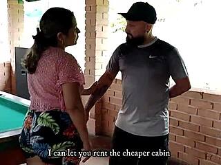 Curvy Latina tenant satisfies landlord with wild sex