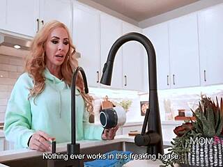 Cheating Wife Danae Mari Seduces in Kitchen