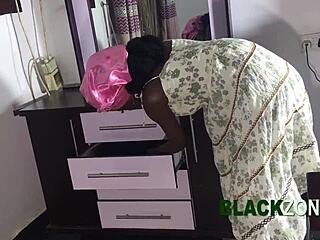 Small booty ebony teen 18+ poses in costumes