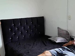 Stepsister Catches Me Masturbating in Bedroom Alone