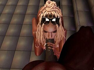 Black Man Dominates White Woman With Big Cock on Stairs in Wild Fuck