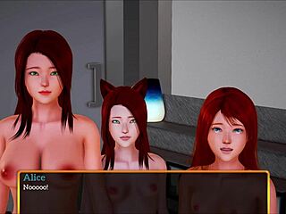 My new family features erotic scenes with redhead and monster cock fucking