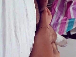 Damn, I Love Groping a Juicy Cock! Young Amateur Jerks Neighbor Alone at Home!