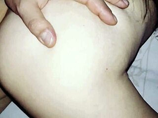 Intense anal pounding in white stockings for milf wife