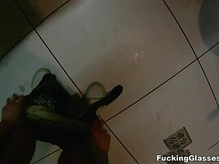 Fucking Glasses - Public Restroom Climax with Mazy Teen