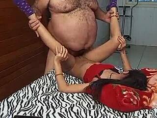 Young Hottie Craves Hairy Old Man in Sexy Lingerie
