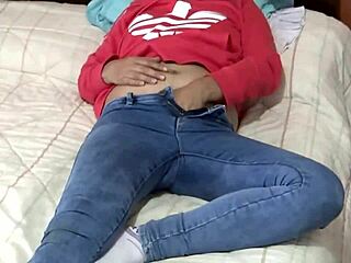 is my wife getting excited while masturbating in 69 position with hairy pussy?
