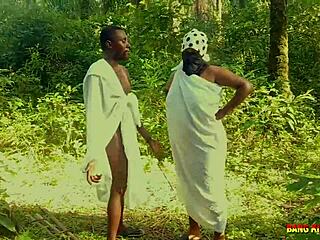 the naughty ex girlfriend got deepthroat and doggystyle hardcore from her bbw friend outdoors in the bush