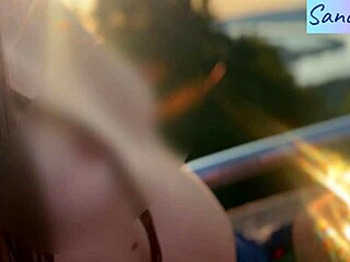 Hungarian Latina teases with nipple play in stunning paradise setting