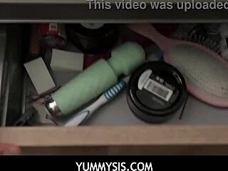 OMG! caught my stepbro wanking in bathroom - Lacey London