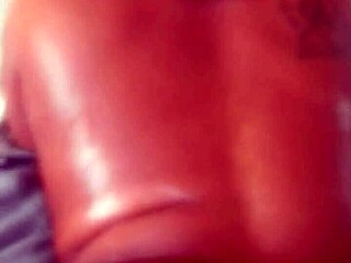 Oil Massage Turns Into Fucking Big Booty Ebony Bride!