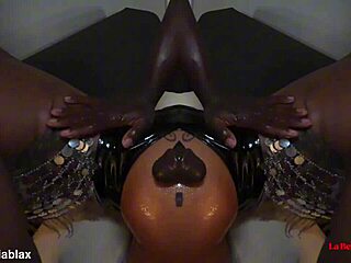 Curvy Latina Goddess Labella Pegs Crossdressing Sissy