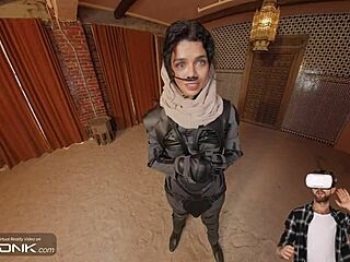 Chani rides Atreides in Dune cosplay parody part 3