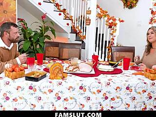 stepfamily threesome with nade nasty cumming on faces and tits