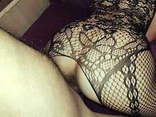 Wow, slow deep anal with my skinny wife!