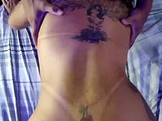 Two Big Black Cocks Pound Mature Woman's Vagina And Ass