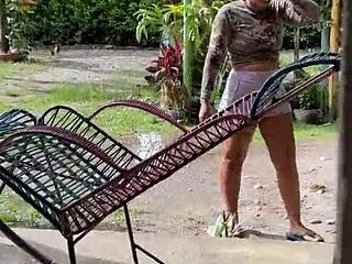 Beautiful Roommate Kisses Friend Publicly, Feeling Intense Desire