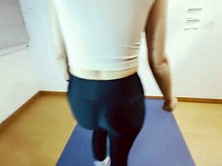 Personal trainer hired by hubby makes me sweat hard