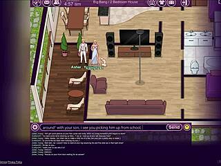 Young hung stud bully dances and fucks big booty cheating milf at loser's home in night club series