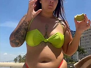 Does Casada Grab Attention with Bikini at Beach?